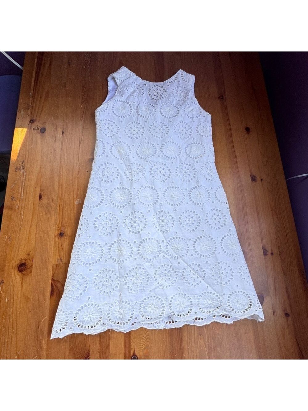 Susanne lively white eyelet dress